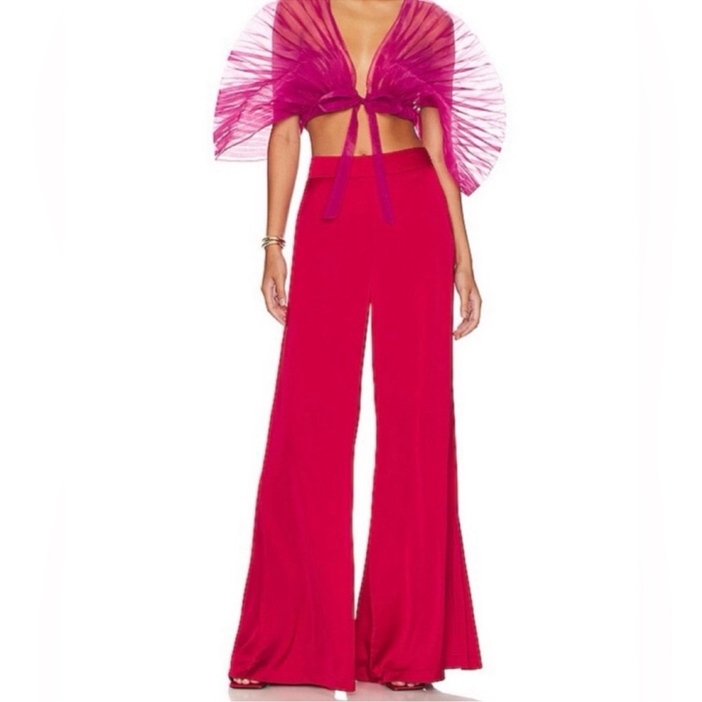 NWT Andrea Iyamah Ruby Red Ara pants size XS